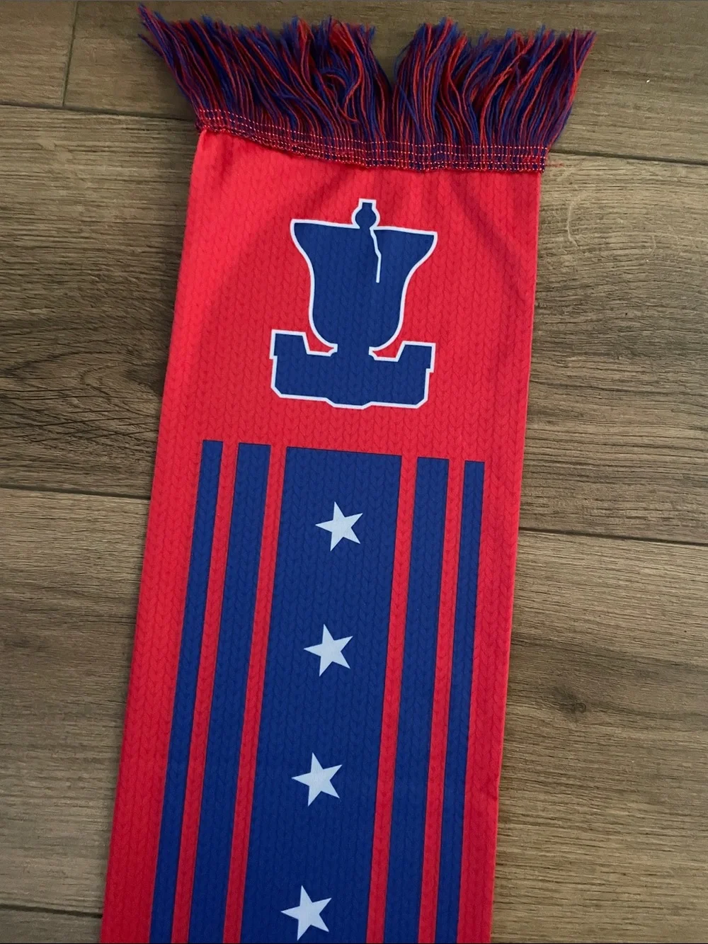 Philadelphia Red & Blue Fan Scarf